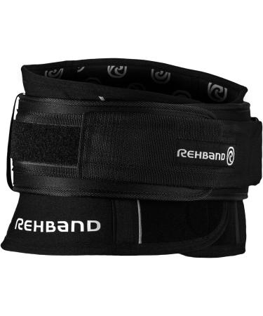 Rehband X-RX Back Bandage & Weight Lifting Belt - 7mm Neoprene Support for Heavy Strength Training - Stabilizes Lumbar Spine - Black - Buy Online on SooperMarket.com