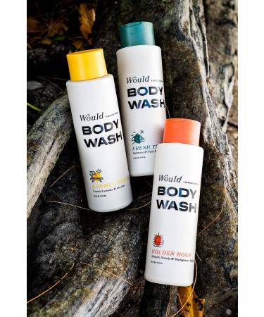 Golden Hour Men's Body Wash (16 oz) - Hydrating Soap for Dry Skin - Moisturizing Cleansing Skincare - Barstool Sports Brand - Brandy and Vanilla Scent - Gift for Men - Buy Online on SooperMarket.com