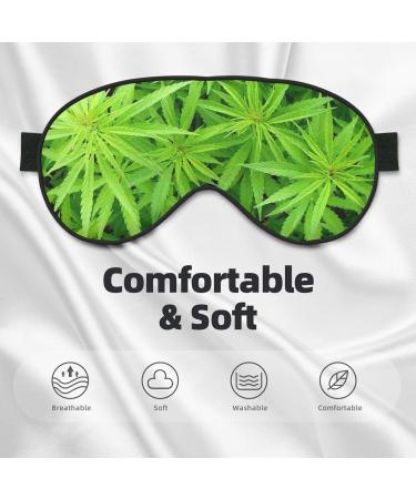 Buy Green Leaf1 Soft Sleep Eye Mask - Breathable Female Eye Patch for Travel & Relaxation - Buy Online on SooperMarket.com