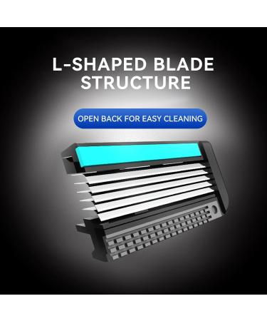 Premium Men's Disposable Razors - 5 Blade Razor with Handle & Cartridges for Smooth Shaving | International Shipping Available - Buy Online on SooperMarket.com