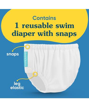 Charlie Banana Reusable Swim Diaper with Snaps - X-Large (27-44lbs) - Leak-Proof, Easy-On, Snug Fit - Buy Online on SooperMarket.com