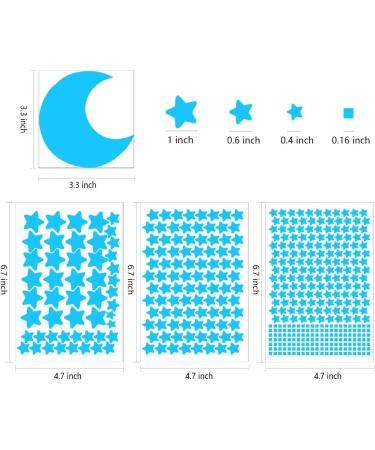 Glow Ceiling Stars Blue - Kids Bedroom Decor Wall Stickers - Buy Online on SooperMarket.com