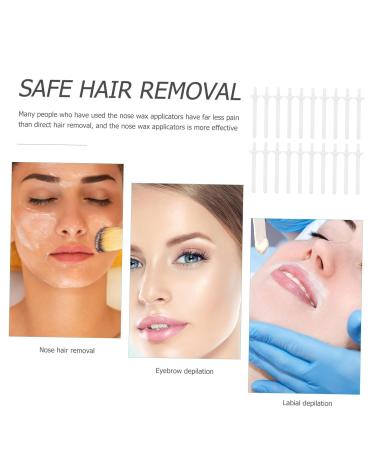 Frcolor 110st Nose Hair Removal PP Stick - Plastic Nose Wax Applicator & Trimmer Clean Wax Sticks 7.00x1.50cm - Shop Internationally! - Buy Online on SooperMarket.com