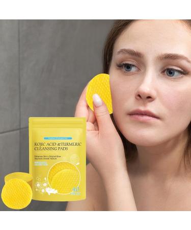 Turmeric Kojic Cleansing Pads Resurfacing Pads for Face & Body Turmeric Kojic Exfoliatings Cleansing Pads Balances Skin Oil And Water Fades Dark spots Fades Discoloration Facial Spon - Buy Online on SooperMarket.com