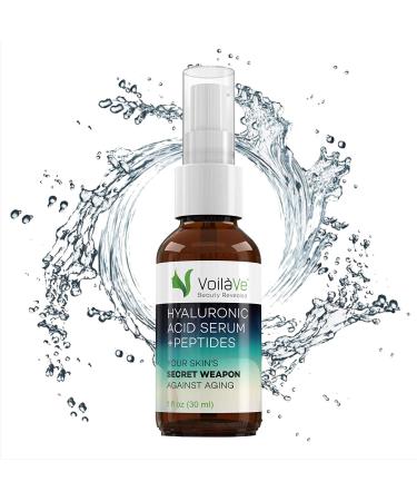 VoilaVe Hyaluronic Acid Serum | Anti-Aging & Hydrating Face Serum with Vitamin C | Reduce Dark Spots & Acne | Wrinkle-Reducing & Brightening 1 Oz - Buy Online on SooperMarket.com