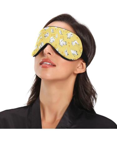Haskirky Light Blocking Eye Mask - Adjustable Adult Men/Women | Travel, Yoga, Meditation | Comfortable Cat Paw Print | Deep Sleep Aid - Buy Online on SooperMarket.com