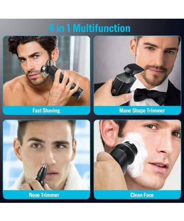 GeRRiT Electric Shaver for Men - 4 in 1 Rechargeable Rotary Razors & Beard Trimmer - Waterproof Wet & Dry Cordless Face Shaver - International Shipping Available - Buy Online on SooperMarket.com
