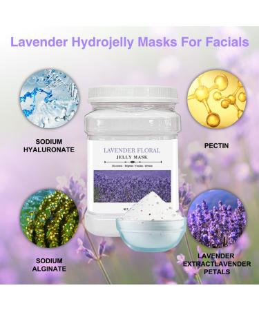 Rose Lavender Jelly Masks for Facials - Professional Skin Care Bulk Hydrogel Powder (650g - Buy Online on SooperMarket.com