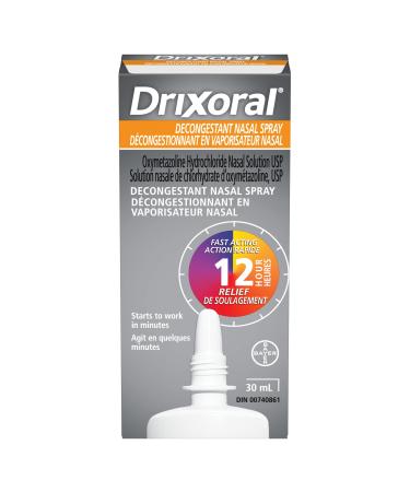 Drixoral Decongestant Nasal Spray Fast and Long Lasting 12 Hour Relief 30ml