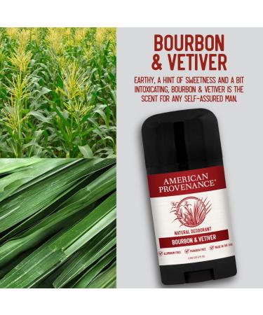 American Provenance Aluminum Free Natural Deodorant For Women and Men - Bourbon and Vetiver - 24 Hour Protection - Cruelty Free - Made in the USA (1 pack) - Buy Online on SooperMarket.com