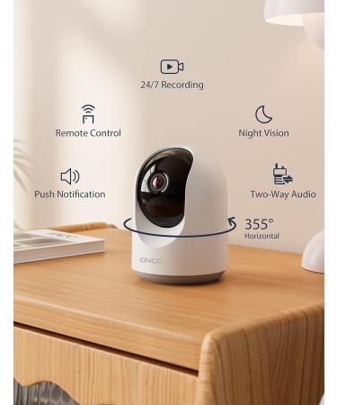 Buy GNCC Pet Cameras with App - 1080P HD 360 Swiveling 2-Way Audio Alexa Compatible - International Shipping Available - Buy Online on SooperMarket.com