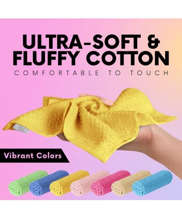 Elaine Karen 100% Cotton Washcloths - 8pc Set (Colors Vary) - 8 Pack - Buy Online on SooperMarket.com