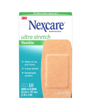 Nexcare Ultra Stretch Bandages CS103-CA Knee & Elbow 10/Pack Knee & Elbow 10 Count