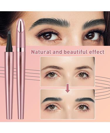 Microblading Eyebrow Pencil Kaluofan Microblading Eyebrow Pen Eyebrow Pencil Microblading Long-lasting Waterproof Creat Natural and Unique Makeup Look(Gray) Grey - Buy Online on SooperMarket.com