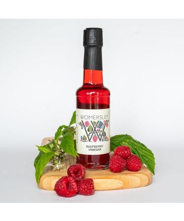 Womersley Raspberry Vinegar (3 x 150ml) - Fine Fruit Vinegar for Cooking and Recipes - Buy Online on SooperMarket.com