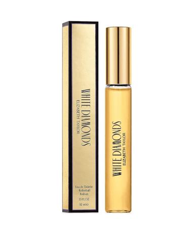WHITE DIAMONDS Elizabeth Taylor .33oz/10ml Rollerball/Roll-on Floral 0.33 Fl Oz (Pack of 1)