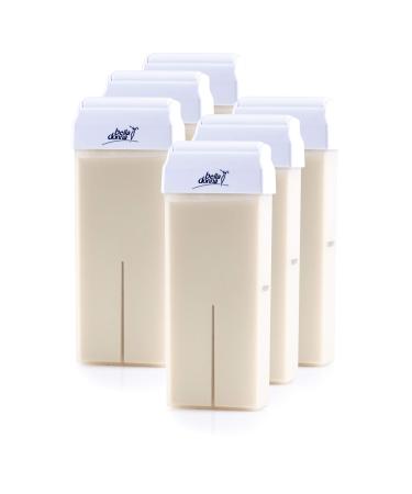 Bella Donna "Vanilla Cr me" with relieving zinc oxide smooth warm -growing spatrons to roll up for hair removal 6 x 100 ml - gently to sensitive skin