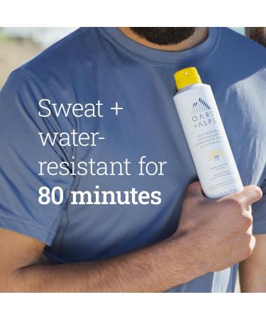 Buy Oars + Alps Mineral SPF 50 Sunscreen Spray - Vitamin E Antioxidants Water & Sweat Resistant - 6 Oz | Shop Internationally - Buy Online on SooperMarket.com