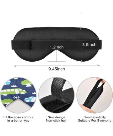 WELLDAY Bus Pattern Sleep Mask | Soft Comfort Blindfold for Men and Women | Adjustable Strap | Blockout Light for a Restful Sleep - Buy Online on SooperMarket.com
