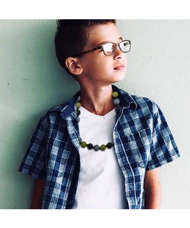 2PCS Silicone Chew Necklaces for Sensory Kids with Autism - Teething and Biting Relief for Boys and Girls - Buy Online on SooperMarket.com