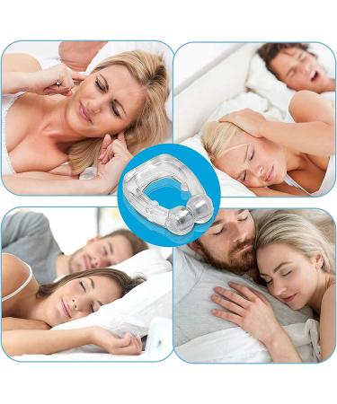 Silicone Magnetic Anti Snoring Nose Clip - Stop Snoring for Quieter, Restful Sleep - Blue - Buy Online on SooperMarket.com