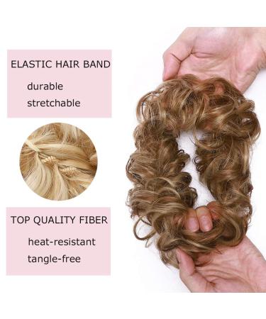 Buy Affordable Soft Wavy Hair Extensions - 2pcs 50g Hair Ties in Hellbraun & Ashblond for Natural Thickening Updos - Buy Online on SooperMarket.com