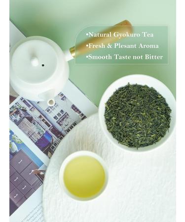 TeeLux Sencha Green Tea Loose Leaf | Premium Shade Grown Gyokuro | Smooth & Refreshing Taste | Hot & Cold Brew | 114g/4oz - Buy Online on SooperMarket.com