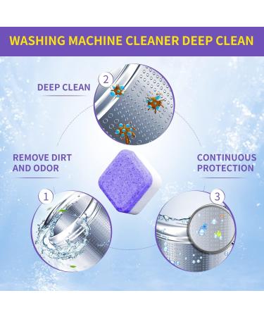 NATRUTH Washing Machine Cleaner 15 Pack Lavender Tablets | Solid Washer Deep Cleaning | Triple Decontamination Remover with Natural Formula | Front & Top Load Washers - Buy Online on SooperMarket.com