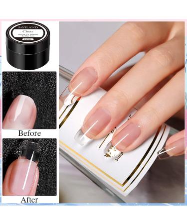 Saviland Builder Nail Gel Kit - 12 Colors Nail Extension Gel Set with Forms and Brushes | Nail Strengthening Manicure Set for DIY Nail Art (B-Sequins Series) - Buy Online on SooperMarket.com