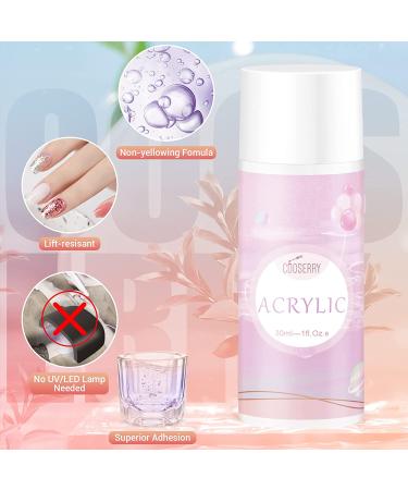 Cooserry 72 in 1 Acrylic Nail Kit - 24 Color Professional Set for Beginners | Complete Acrylic Nail Extension Tools - Buy Online on SooperMarket.com