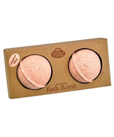 Fabulous Frannie Grapefruit Ylang Ylang 2pk 2.75 oz Bath Bombs Made with Pure Essential Oils
