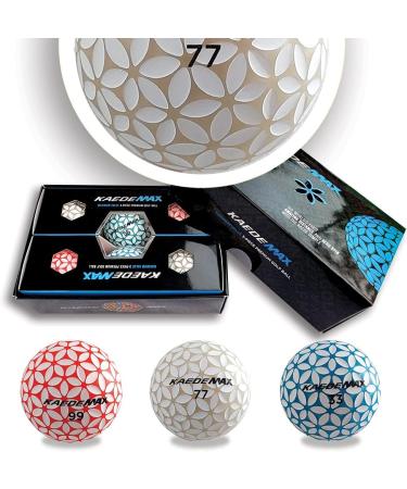 Kaede Max 2 Tone Distance Golf Balls (Half Dozen) - Red/Mint Blue/Pink - Buy Online on SooperMarket.com