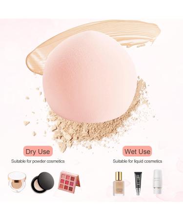 3Pcs Ultra Soft Marshmallow Sponge Makeup Set | Pink Beauty Blenders | Latex Free | Concealer Blender & Foundation Sponge | Includes Makeup Egg & Brush | Ideal for Liquid Foundation, Powder, Cream | Achieve Flawless Makeup Application - Buy Online on SooperMarket.com