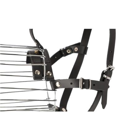 Dingo Metal Muzzle No. 7 - Adjustable Leather Straps for Dog Training - Comfort Fit for Rottweilers - International Shipping Available - Buy Online on SooperMarket.com
