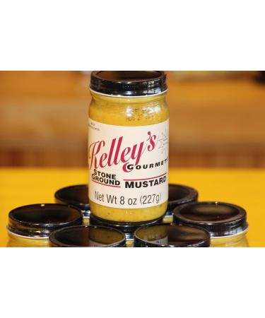 Kelley's Gourmet Stone Ground Mustard 8.0 oz - Pack of 3 - Buy Online on SooperMarket.com