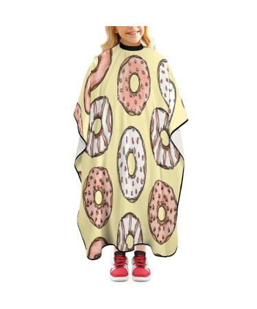 Donuts Barber Cape Professional Hair Cutting Cape Cute Haircut Apron for Boys Girls