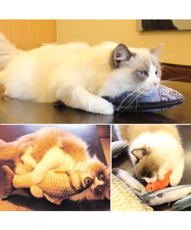 NATUCE 5PCS Catnip Fish Toys for Cat 20 cm Cat Toys Cat Fish Pillow Cat Catnip Toys Cat Chew Toys Pet Toy Cat Pillow Fish Toy Teeth Cleaning Interactive Plush Cat Toys for Cat Puppy dog A-20CM - Buy Online on SooperMarket.com