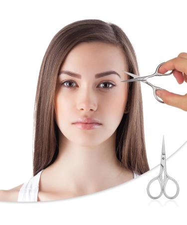 Buy 2 Pieces 9cm Stainless Steel Bartscher Scissors - Professional Eyebrow Nose & Facial Hair Removal | International Shipping Available - Buy Online on SooperMarket.com