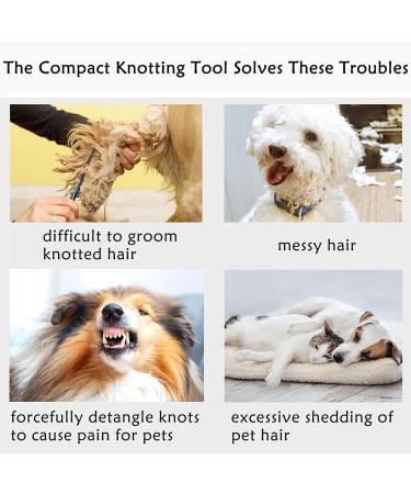 5Pcs Pet Knotting Comb Set - Grooming and Hair Removal Tool for Cats and Dogs - Buy Online on SooperMarket.com