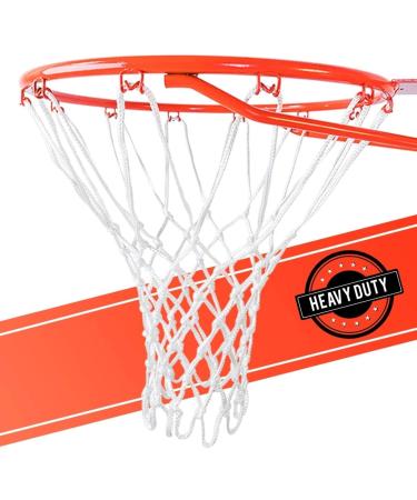 Ultra Sporting Goods Heavy Duty Basketball Net Replacement - All Weather Anti Whip, Fits Standard Indoor or Outdoor Rims - 12 Loops White