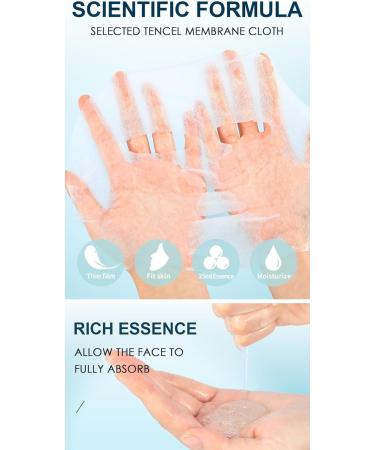 Limvoo 24K Hyaluronic Acid Mask Hyaluronic Acid Mask Korean Skin Care Products (Snail essence) - Buy Online on SooperMarket.com