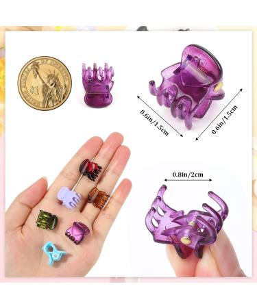 Sublaga 72 Pcs Mini Hair Claw Clips | Small Non Slip Plastic Jaw Clips for Girls and Women - Buy Online on SooperMarket.com