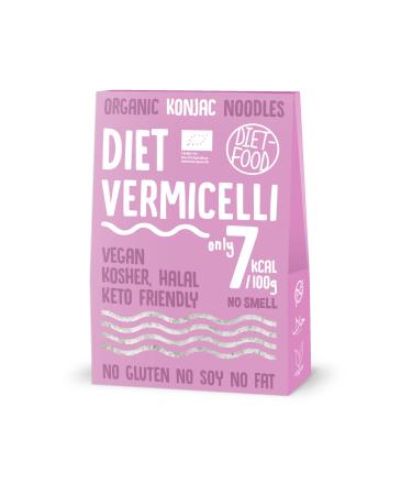 Diet -Food Vermicelli Konjak noodles - Bio Suppenudel - Gluten -free thin Asia noodles - Rice Noodles - Low Carb Keto vegan - free of charge from Konjakmehl - Shirataki Diet Vermicelli 300 g (1 Series Pack)