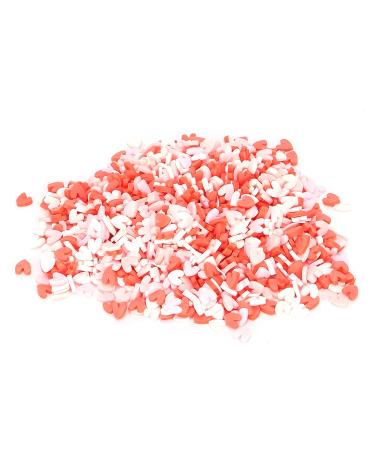Heart Shaped Clay Slices Lightweight Colorful Heart Shaped Clay Slice for Cut Books for Cup Decorations for Nail Art for Mobile Phone Cases