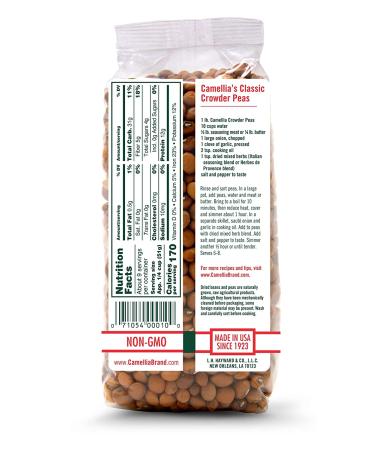 Camellia Brand Dry Crowder Peas - 1 lb | High Quality Southern Peas - Buy Online on SooperMarket.com