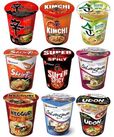 Nongshim Cup Shin Ramyun Assorted Instant Ramen Noodle (Pack of 24) Self Customised Flavours