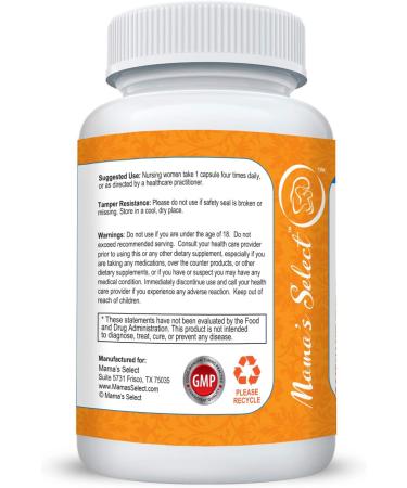 Mama's Select Shatavari: Natural Breast Milk Production Supplement - 60 Vegan Capsules | Organic, Non-GMO, Balances Hormones for Nursing & Breastfeeding - Buy Online on SooperMarket.com
