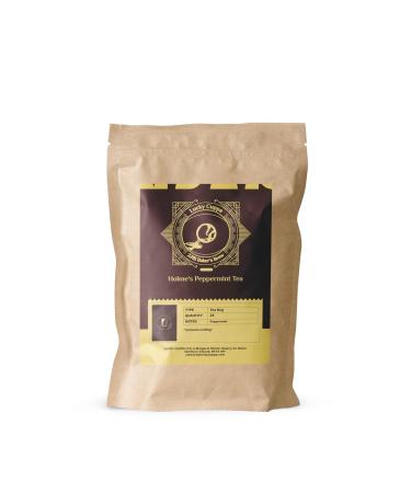 Lucky Cuppa's "221b Bakers Brew" Holme's Peppermint Tea Bags- Decaf Loose Tea - Perfect Sherlock Holmes Tea Gifts for Tea Enthusiasts - Individually Wrapped Tea Bags - 25