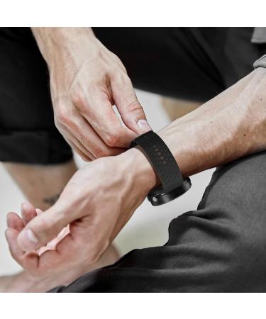 ANBEST Silicone Strap for Polar Vantage M & M2 | Sport Replacement Bracelet for Polar Grit X - Black - Buy Online on SooperMarket.com