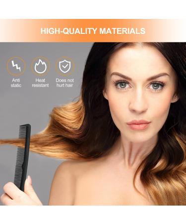 Sularpek 3 Piece Fine Tooth Carbon Fibre Tail Comb Set - Hairdressing & Styling Comb for Women and Men - Anti Static & Heat Resistant - Teasing Hair Comb - Buy Online on SooperMarket.com